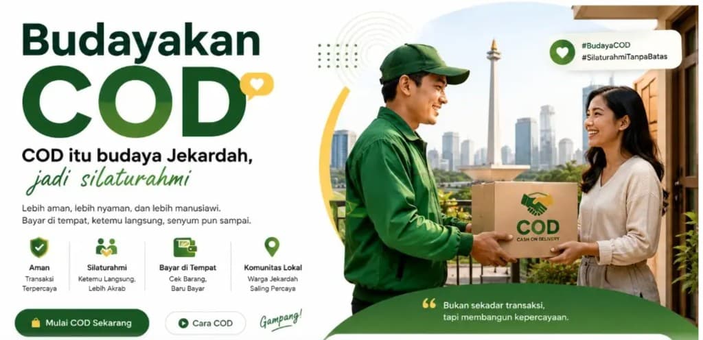 Budayakan COD — COD itu budaya Jekardah, jadi silaturahmi